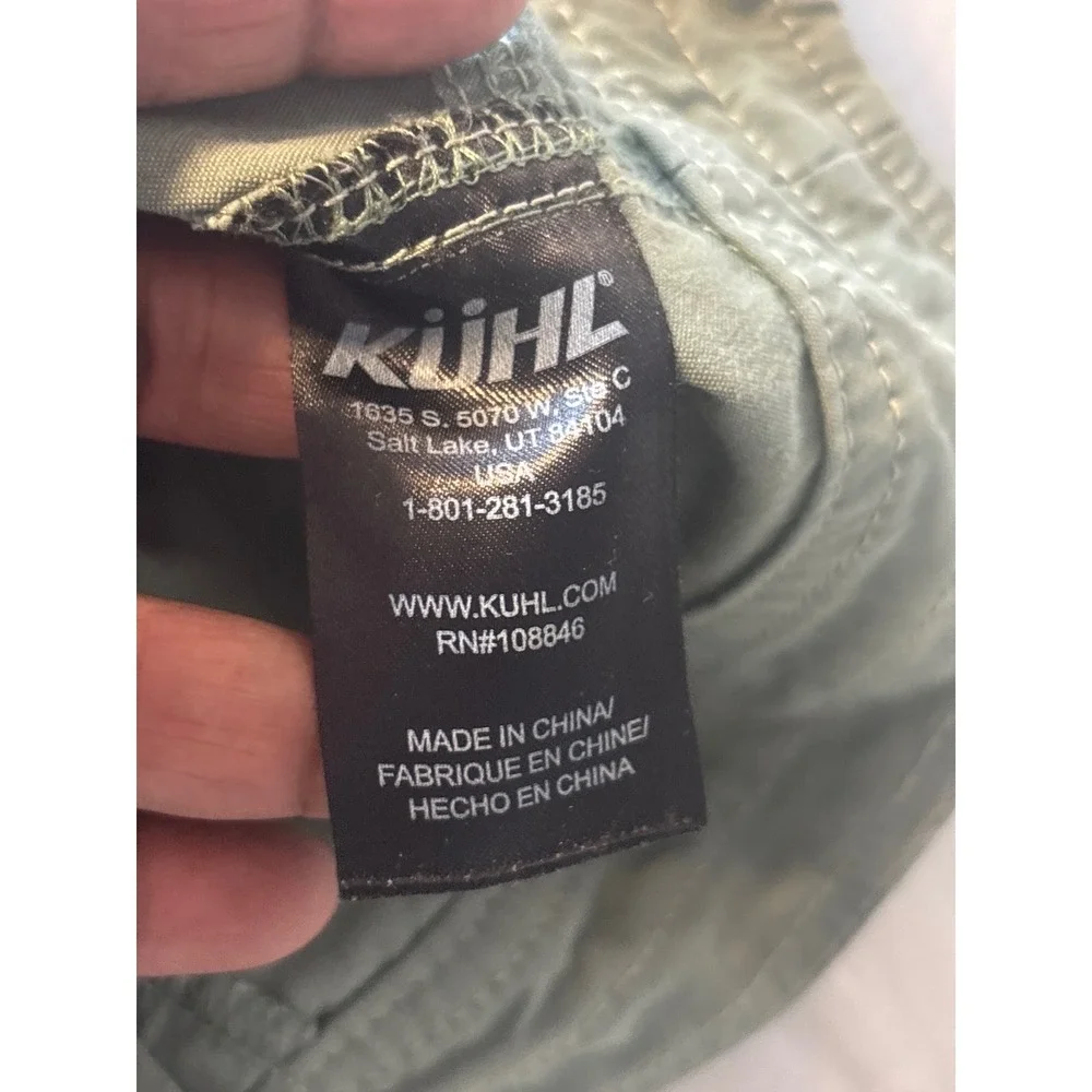 Kuhl Cargo Shorts Womens 8 Green Good Hiking‎ Outdoor Utility Sage Olive